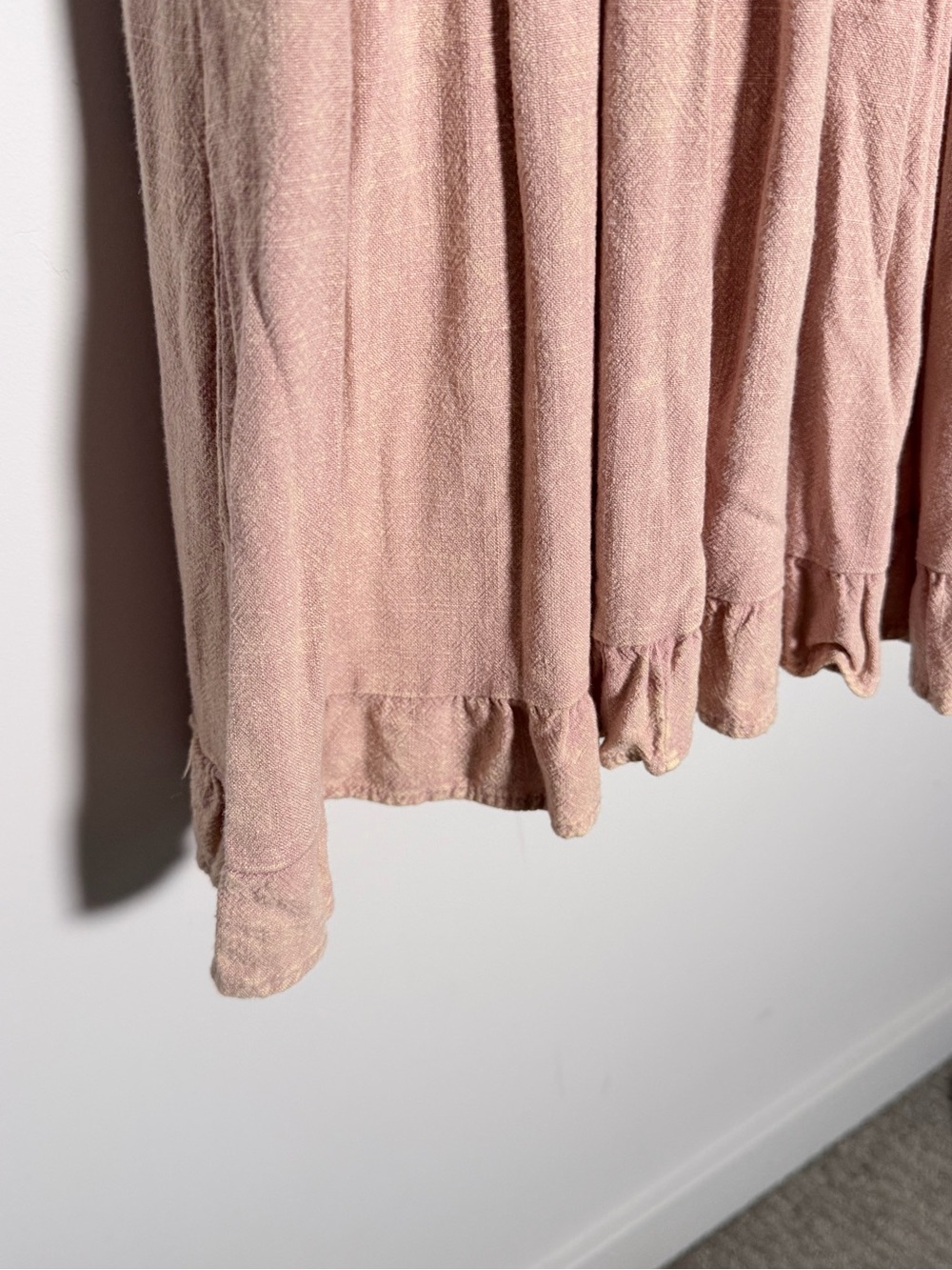 Oli & Hali WASHED TIERED RUFFLE HEM BABYDOLL MINI DRESS M - Picture 6 of 9